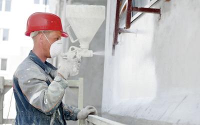 plastering